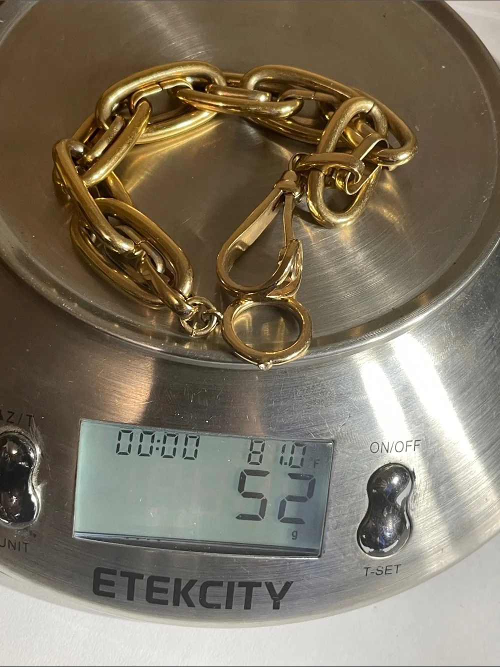 Gold-Link Chain Bracelet Watch Accessory - Classic Polished Finish